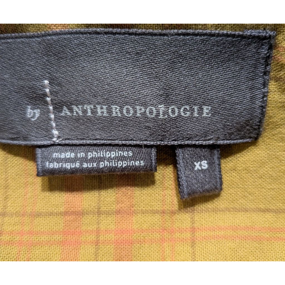 Women's Anthropologie Mustard Velvet Long Sleeve Dress XS (Oversized) - Picture 8 of 11